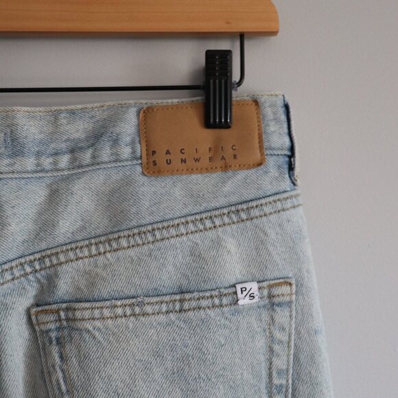 PacSun Men's Sz 30x30 Blue Light Wash Stretch 5-Pocket Slim Taper Denim Jeans - Picture 7 of 13